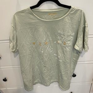 Free people graphic pocket t